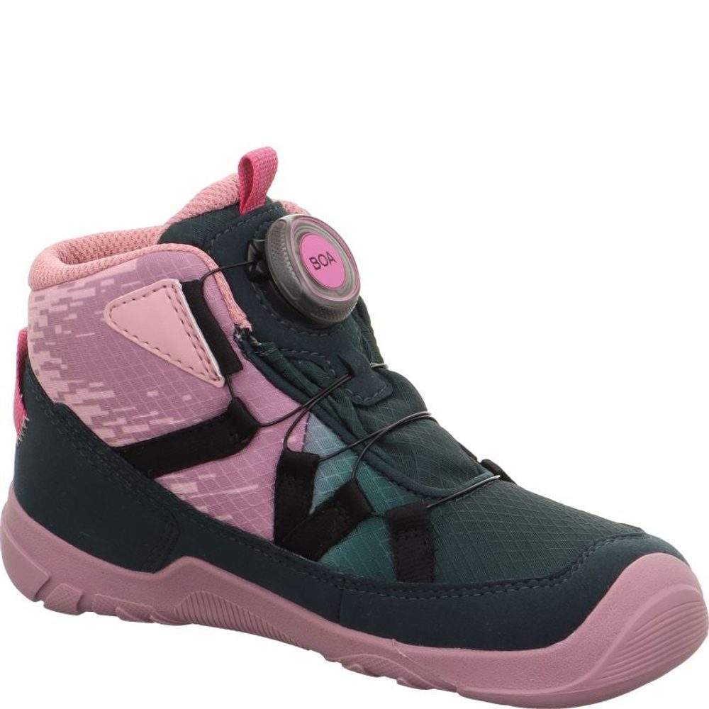 Dívčí celoroční obuv Superfit barefit TRACE GTX Green/Rose 1-006040-7010 - 33