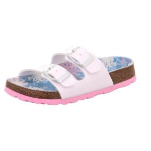 Dívčí korkové pantofle Superfit FOOTBAD White/Multicolored 1-800111-1140 - 38