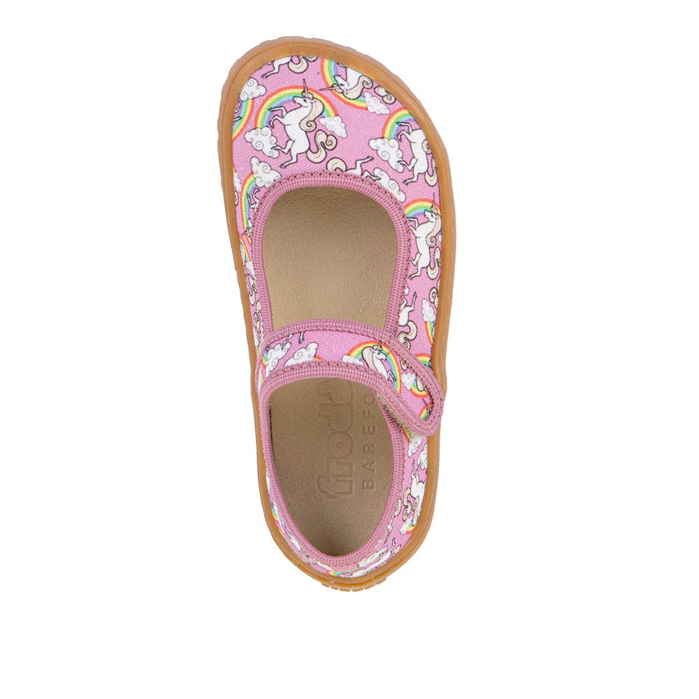Dívčí plátěné barefoot baleríny CANVAS BALETTY WHITE/PINK FRODDO G1700437-3 - 36