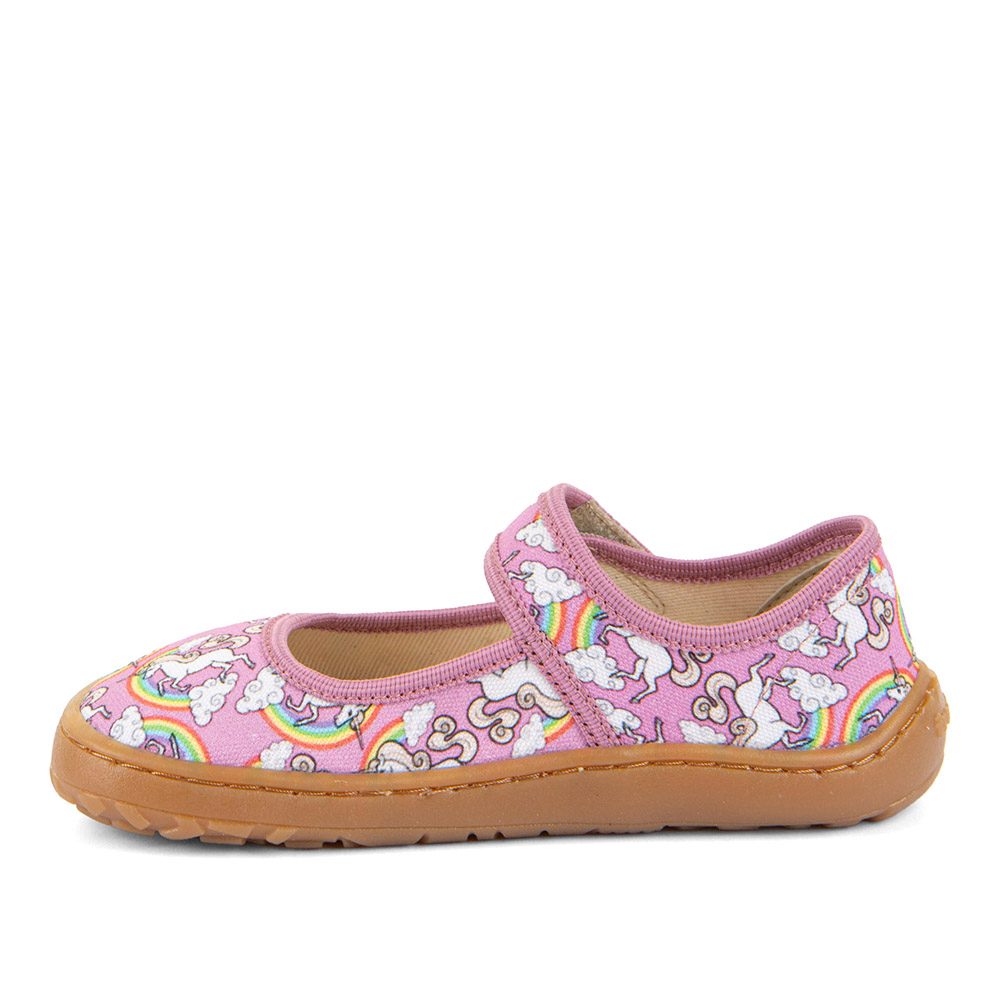 Dívčí plátěné barefoot baleríny CANVAS BALETTY WHITE/PINK FRODDO G1700437-3 - 36