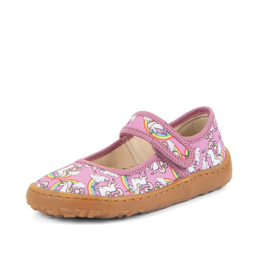 Dívčí plátěné barefoot baleríny CANVAS BALETTY WHITE/PINK FRODDO G1700437-3 - 36