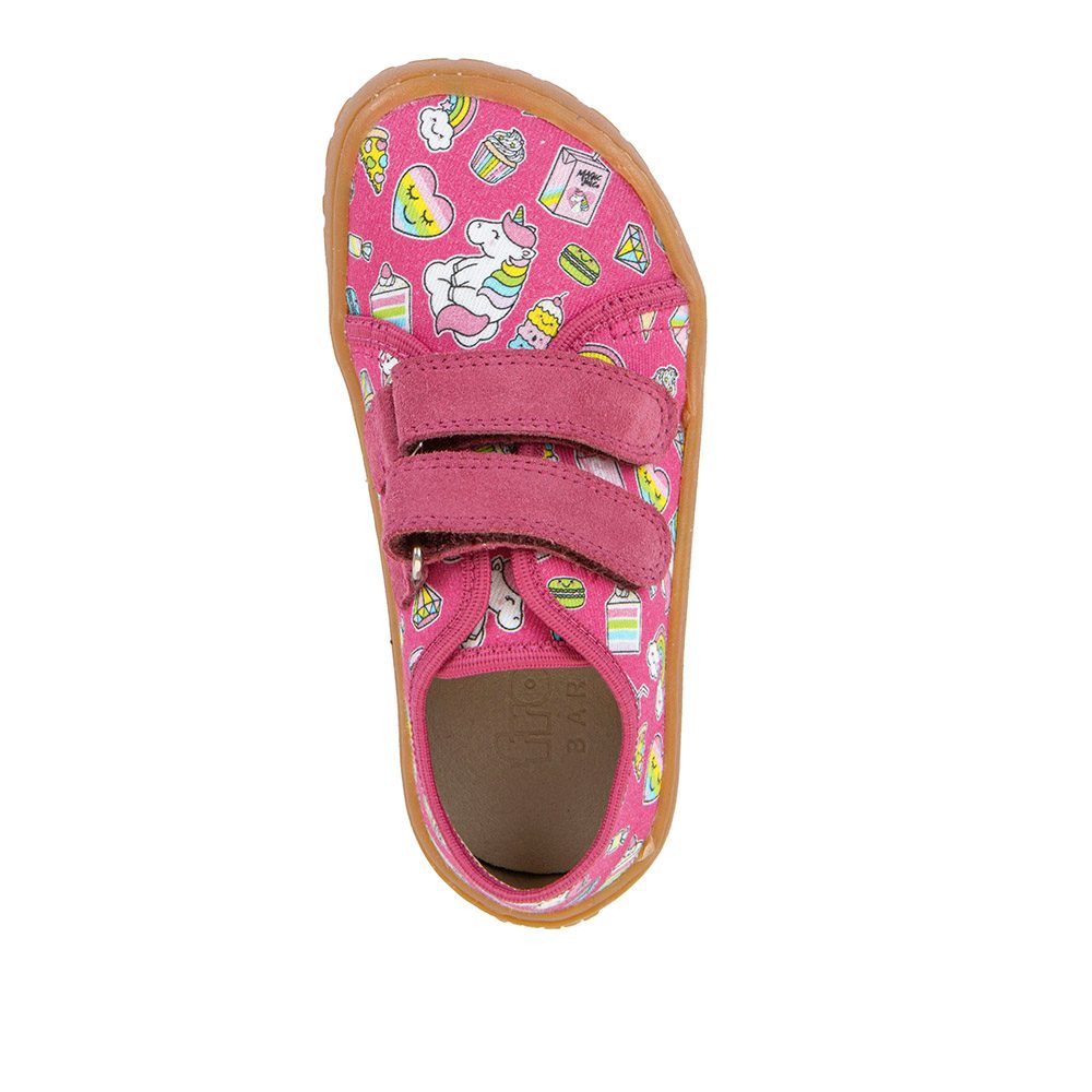 Dívčí plátěné barefoot tenisky CANVAS FUXIA+ Froddo G1700440-10 - 32
