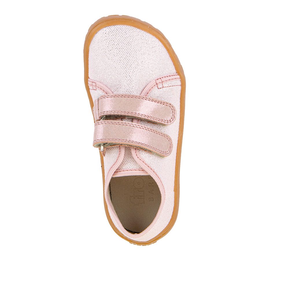 Dívčí plátěné barefoot tenisky CANVAS PINK SHINE Froddo G1700440 - 29