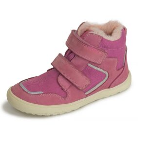 Dívčí zimní barefoot boty DAXI PINK