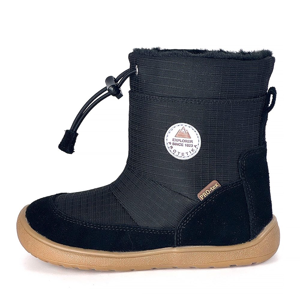 Dívčí zimní barefoot boty PRO-tex Protetika - HEIKO BLACK - 36