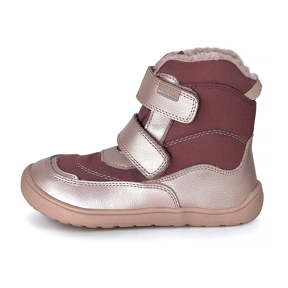 Dívčí zimní barefoot boty PRO-tex Protetika - NUT PINK - 36