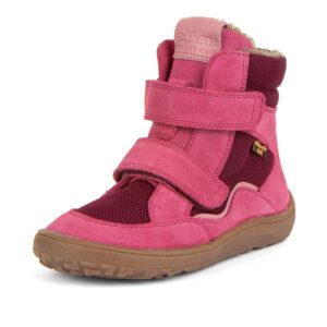 Dívčí zimní barefoot boty TEX WINTER Fuxia