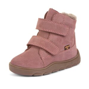 Dívčí zimní barefoot boty ZERU TEX FURRY Dark Pink Froddo G2110151-5 - 35
