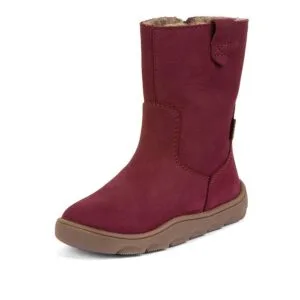 Dívčí zimní barefoot kozačky  ZERU TEX BOOT Bordeaux G3160257-6 - 34