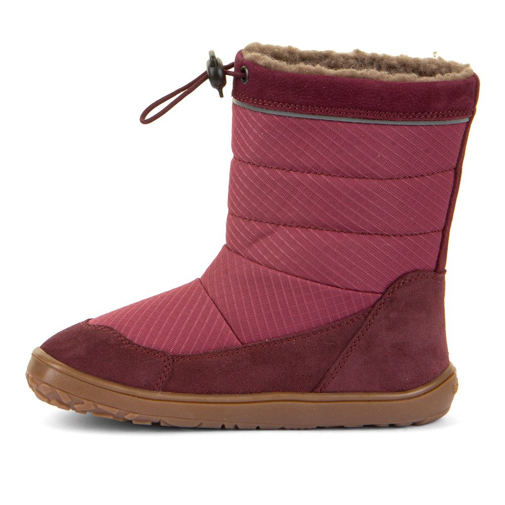 Dívčí zimní barefoot sněhule UP TEX SNOW WOOL Bordeaux G3160249-4 - 37