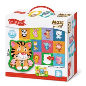 Far Far Land Maxi Puzzle Zoo 24 dílků 61x47 cm