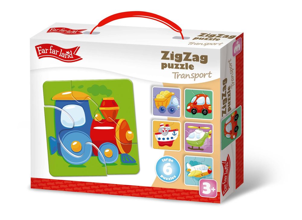 Far Far Land Puzzle ZigZag doprava 6 obrázků