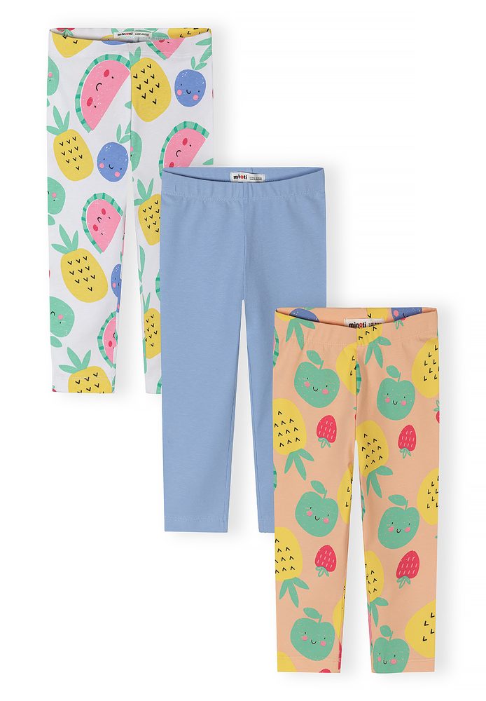 Legíny dívčí capri 3pack Minoti 30LEGGING102 - 98/104 | 3/4let