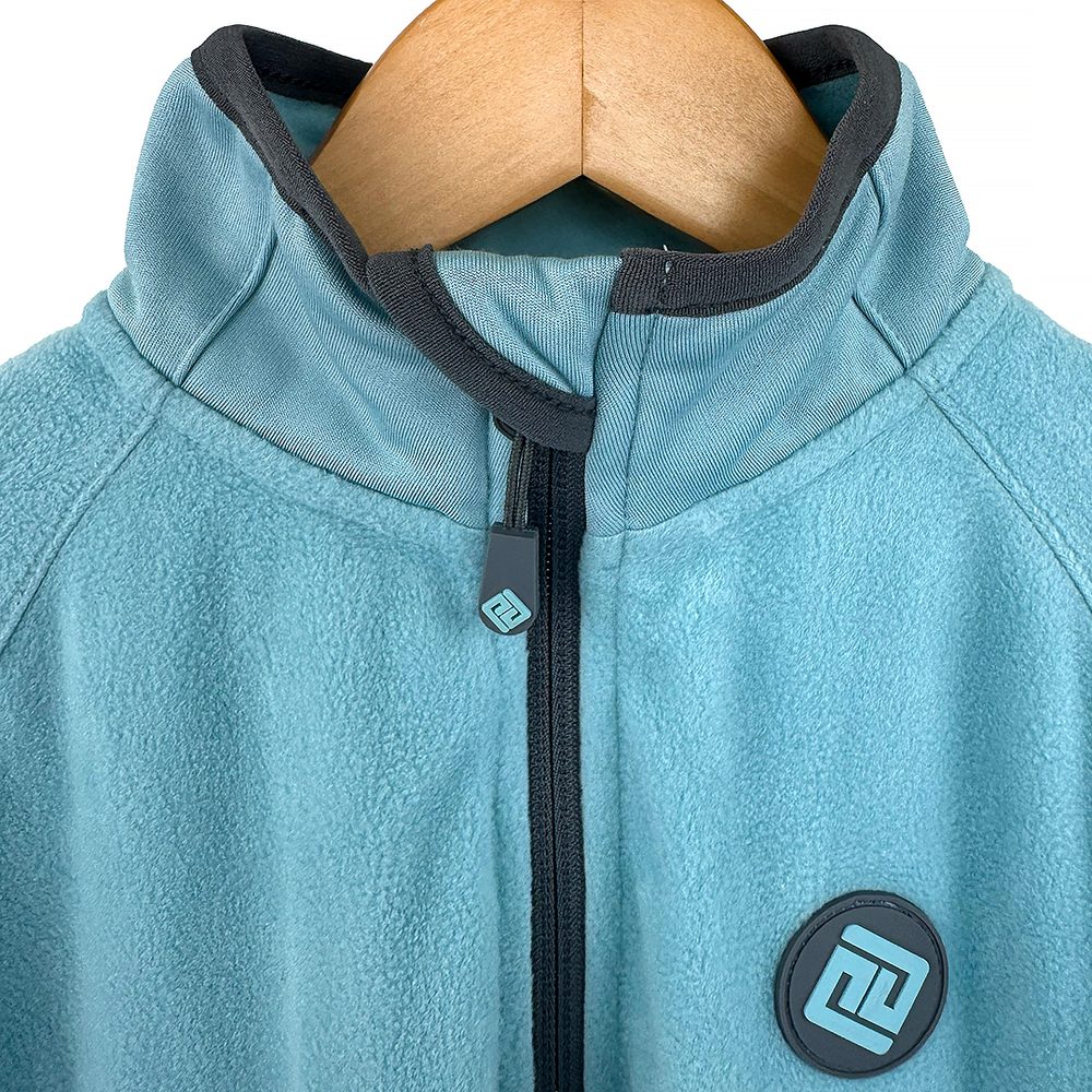 Outdoorová fleezová mikina na zip Pidilidi PD1171-15 Turquoise - XL