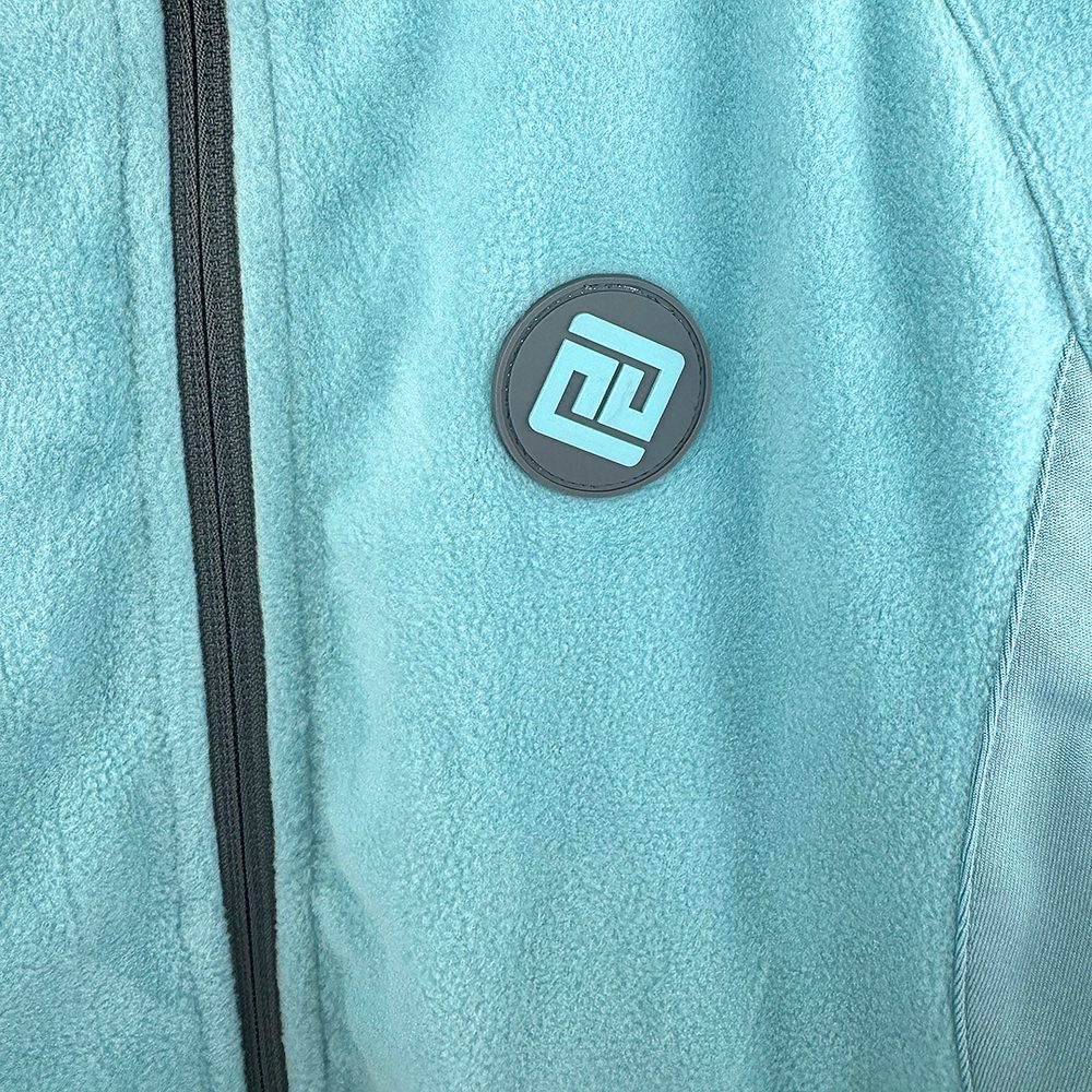 Outdoorová fleezová mikina na zip Pidilidi PD1171-15 Turquoise - XL