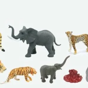 Zvířátka figurky divoká zvěř 6 ks set 10 cm