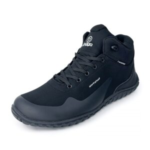 outdoorové celoroční softshellové barefootové boty BUGGA SIKOR Black B00195-10 - 46